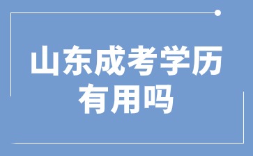 山东成考学历有用吗