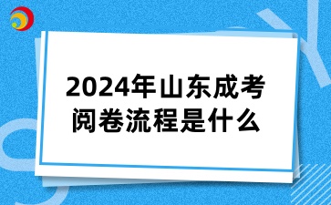 2024年山东成考阅卷流程是什么